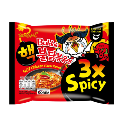 Гостра корейська локшина Samyang Buldak 3X Spicy