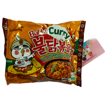 Samyang Buldak Curry - острый рамен со вкусом курицы в остром соусе карри