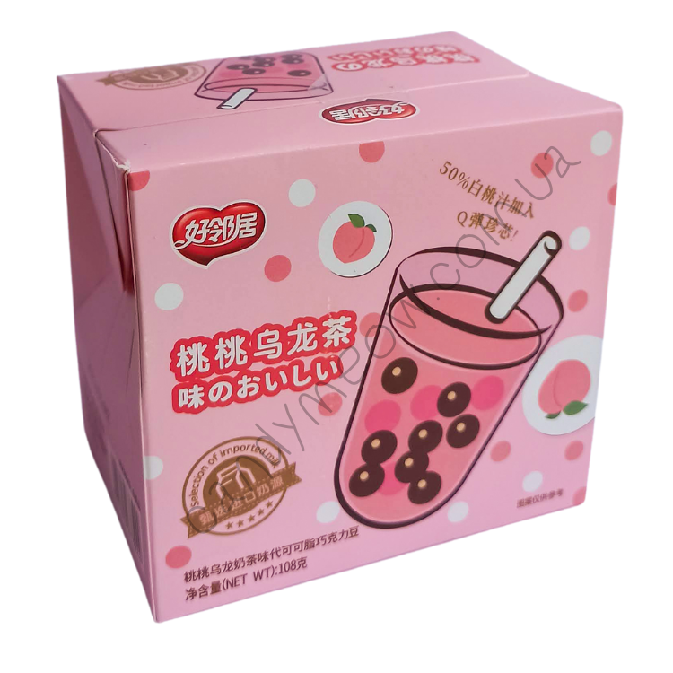 Hollygee Peach Oolong Bubble Tea Candy