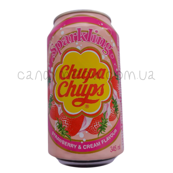 Chupa Chups Sparkling Water - Strawbery Cream
