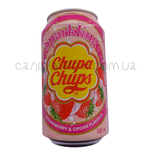 Chupa Chups Sparkling Water - Strawbery Cream