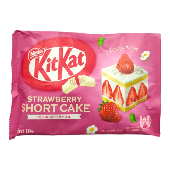 Японський батончик KitKat mini - Полуничне Тістечко