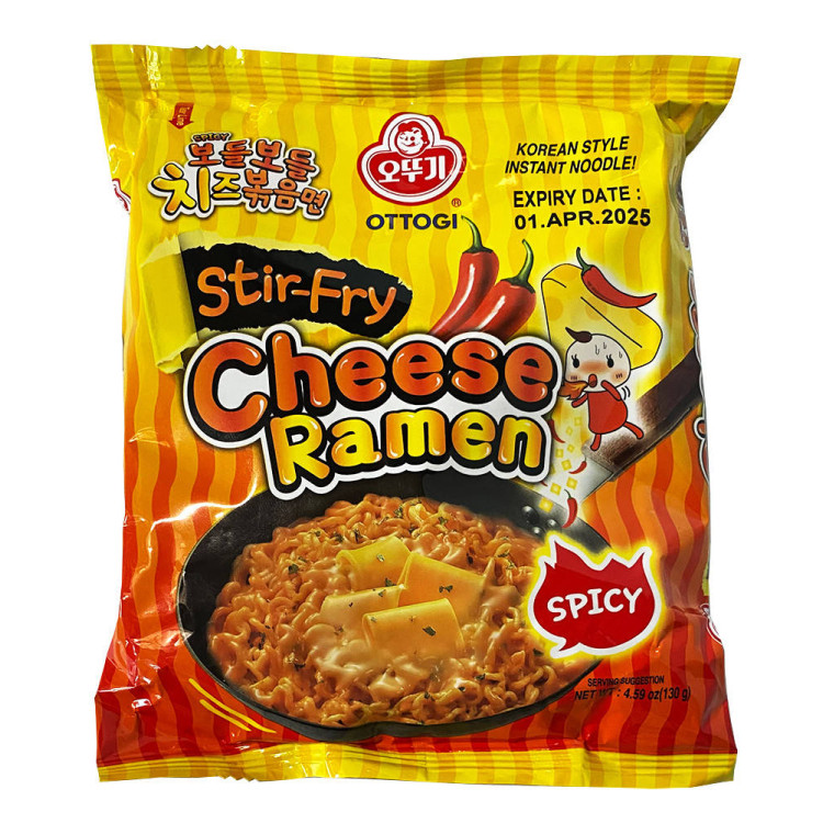 Корейська локшина Ottogi Stir-Fry Cheese Ramen (Spicy)