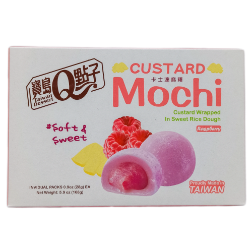 Custard Mochi Raspberry