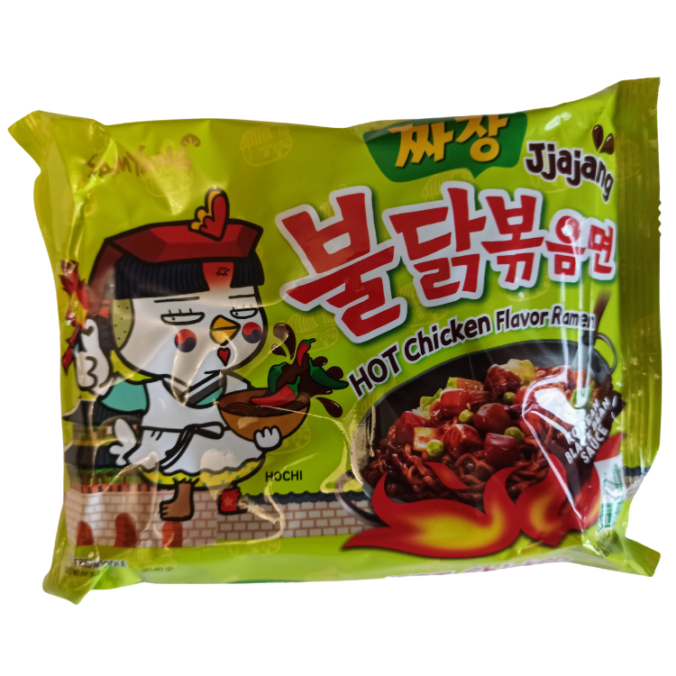 Samyang Buldak Jjajang - острый рамен со вкусом курицы и cоусом чачжан