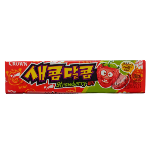 Корейські жувальні цукерки Crown Saekom Dalkom - Strawberry