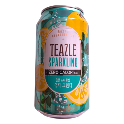 Woongjin Teazle Zero Sparkling Yuja & Green Tea