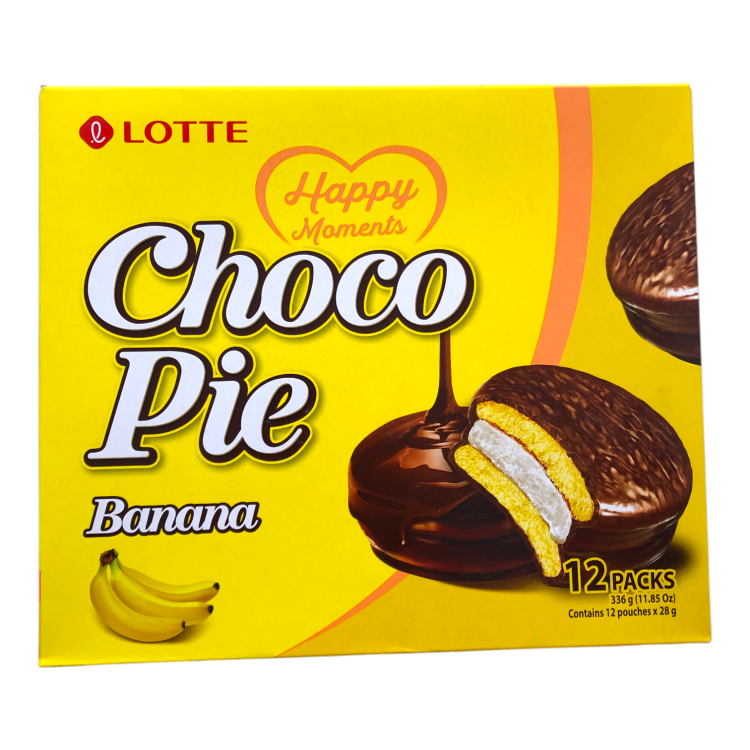 Корейськe тістечко Lotte Choco Pie - Banana
