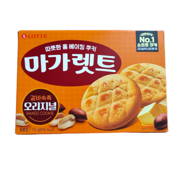 Корейськe печиво Lotte - Margaret Peanut Cookie