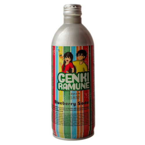Genki Ramune Soda - Blueberry (500 мл)