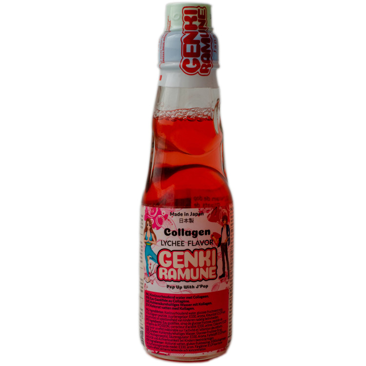 Genki Ramune Soda - Collagen Lychee
