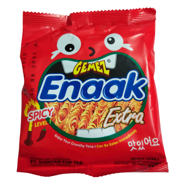 Gemez Enaak Noodle Snack Spicy Chili
