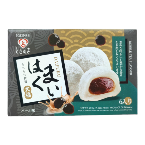 Моті з бабл ті Tokimeki Daifuku Mochi - Bubble Tea, коробка 6шт Моті з бабл ті Tokimeki Daifuku Mochi - Bubble Tea, коробка 6шт