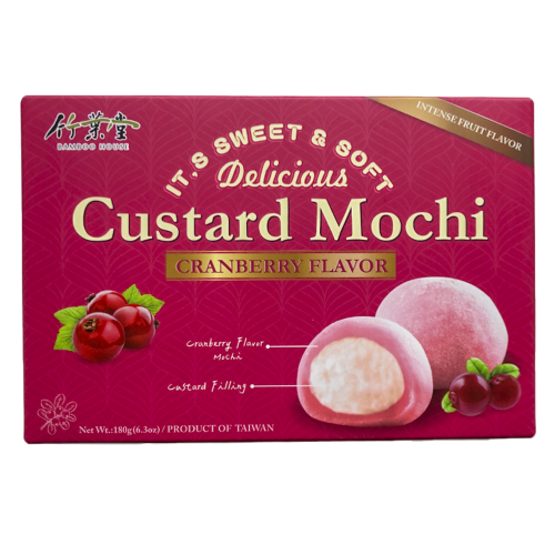 Bamboo House Custard Mochi - Cranberry