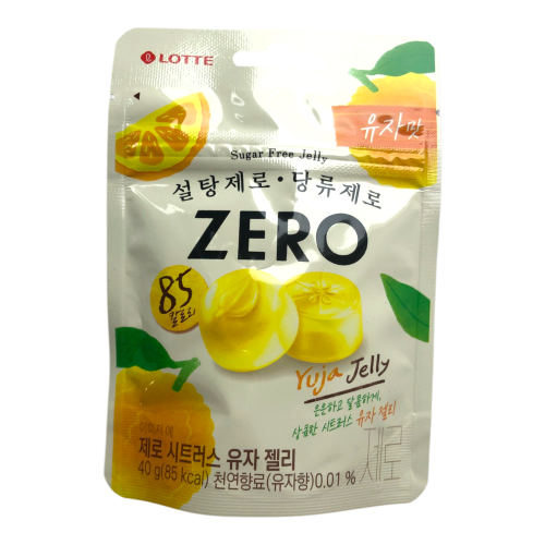 Желе Lotte Zero Sugar Citrus Yuja Jelly (без цукру, зі смаком Юдзу). 