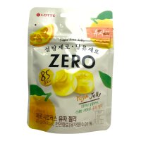 Желе Lotte Zero Sugar Citrus Yuja Jelly (без цукру, зі смаком Юдзу). 