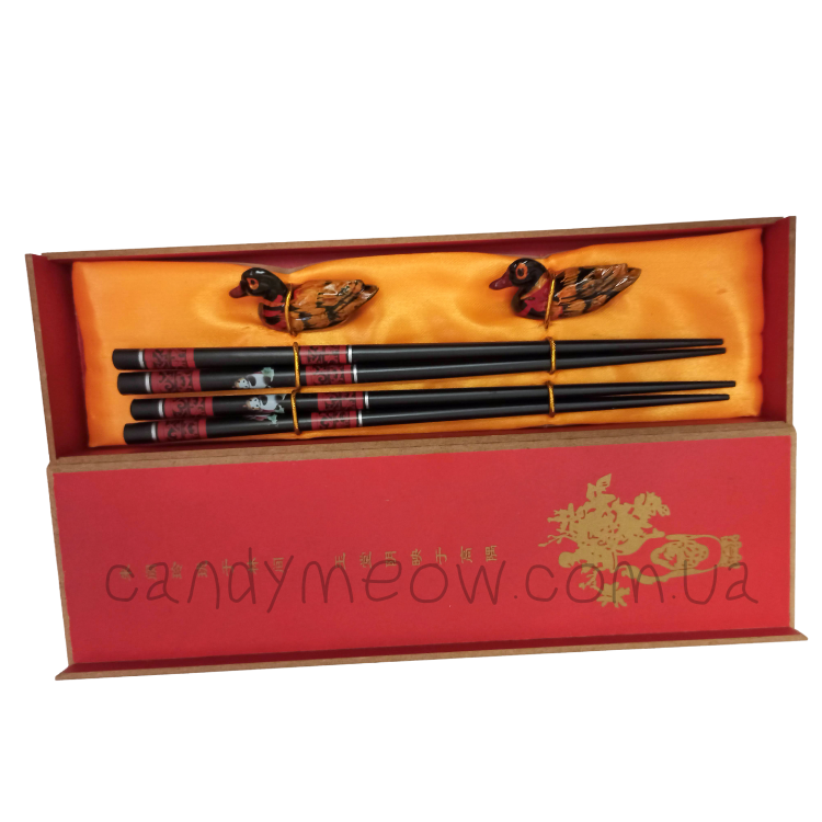 Палочки для еды с утками-мандаринками [Panda]