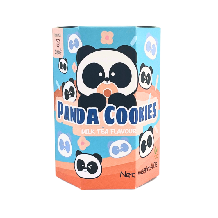 Японське печиво Tokimeki Panda Chocolate Cookies - Чай з молоком